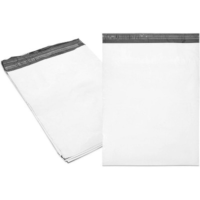 White Poly Mailing Bags Postage Plastic Envelopes 4.3" x 7"_110 x 180+45mm 