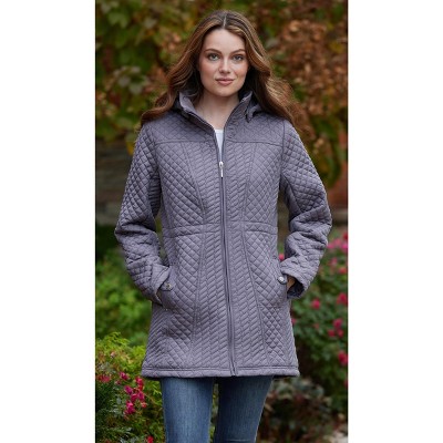 Weatherproof Women's Hooded Zip Quilted Jacket