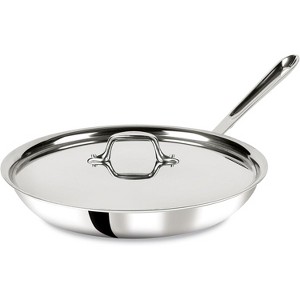 All-Clad D3 Stainless Steel Frying Pan with Lid, Tri-Ply Bonded, 12-Inch - 1 of 4
