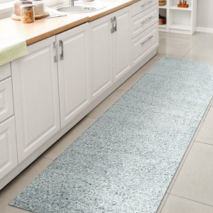 Clayton Coastal Solid Glam Shag Machine-Washable Rug - JONATHAN Y - 1 of 4