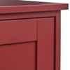 Buylateral Pacific Modular Design Stackable Cabinet with Sliding Doors Red: Transitional Style, Adjustable Shelf, MDF - 4 of 4