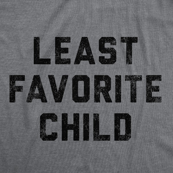 Camiseta Divertida para Hombre Hijo Menos Favorito Camiseta Gráfica Sarcástica de Familia - Crazy Dog Camiseta de Regalo para Navidad 2