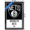Trends International NBA Brooklyn Nets - Logo 21 Framed Wall Poster Prints - 3 of 4