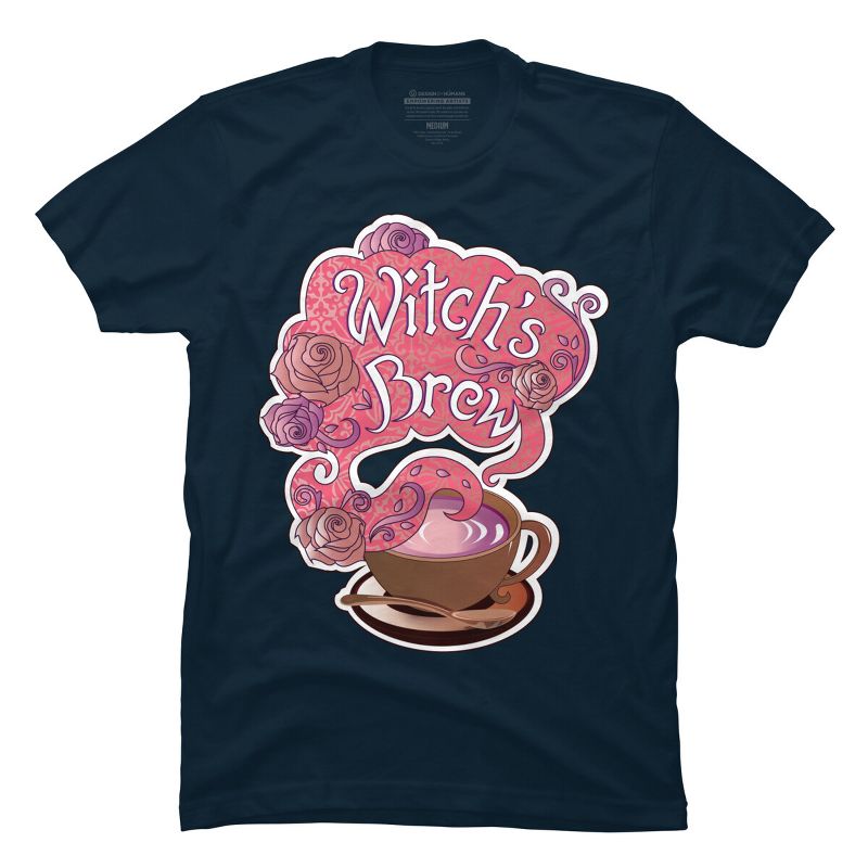 Men's Design By Humans Witch's Brew Cup of Coffee Pretty Halloween Concoction Shirt By TronicTees T-Shirt, 1 of 3