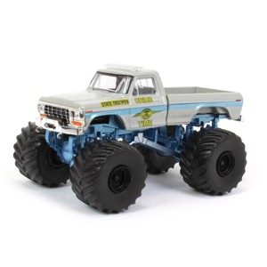 Greenlight Collectibles 1/64 1979 Ford F-250 Crime Time State Trooper Monster Truck Kings of Crunch Series 11 49110-C - 1 of 4