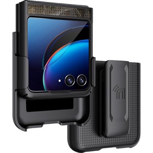 Nakedcellphone Combo for Motorola RAZR+ 2023 (RAZR PLUS) - Slim Case and Belt Clip Holster Combination - 1 of 4