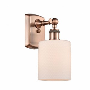 Cobbleskill - 1 Light Wall Sconce In Industrial Style-9 Inches Tall and 5 Inches Wide - 1 of 1