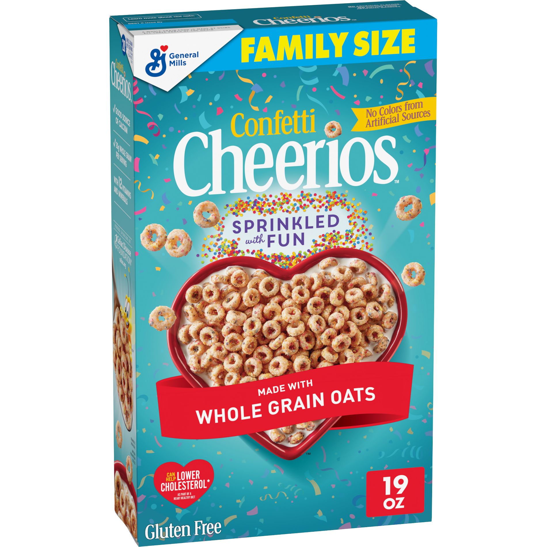 Cheerios Confetti Family Size Breakfast Cereal - 19oz