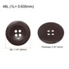 Unique Bargains Resin Snap Fastener Round Flat 4-Hole Sewing Buttons 10 Pcs - 2 of 4