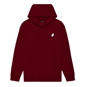 Dalix Ghost Embroidery Relaxed Hoodie Soft Fleece Sweatshirt Drawcord Fit Lounge Mens - 1 of 4