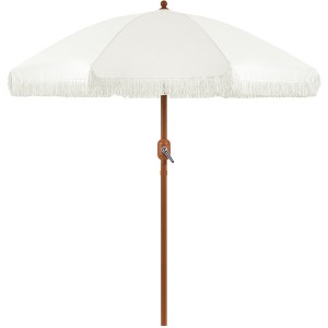 Yaheetech 7.5ft Patio Umbrella with Outdoor Crank Operating Umbrella - 1 of 4