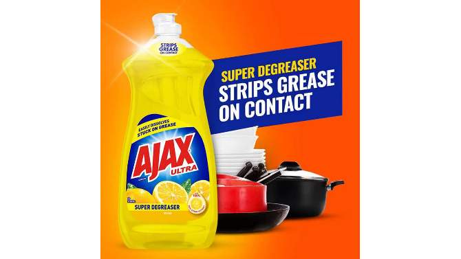 Ajax Lemon Ultra Super Degreaser Liquid Dish Soap - 28 fl oz, 2 of 15, play video