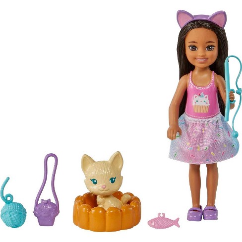 Presentator geschiedenis Uitwisseling Barbie Chelsea Doll - Pet Kitten : Target