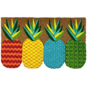 Briarwood Lane Spring Coir Doormat 30x18 Pineapple Natural Fiber For Spring Coir Doormat - 1 of 3