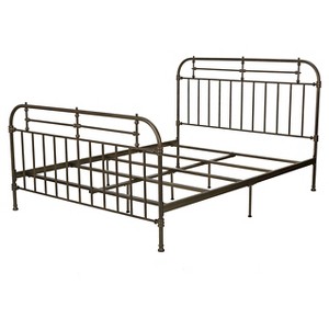 Christopher Knight Home Nathan Queen Sized Metal Bed - Champagne, Beige