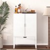TiramisuBest Modern Wine Bar Cabinet,Liquor Storage Credenza,Sideboard with Wine Racks & Stemware Holder - 2 of 4