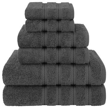 American Soft Linen 6 Piece Towel Set, 100% Cotton Bath Towels for Bathroom