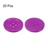 Unique Bargains Sewing Resin Round Flat 4-Hole Replacement Craft Buttons 20 Pcs - 3 of 4