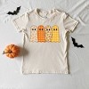 Four Ghosts Checkered Quilted Printed - Youth Short Sleeve Graphic T-Shirt and Toddler Short Sleeve Graphic T-Shirt - 3 of 4