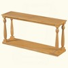 KIGFTSOD Vintage Wood Grain Console Table with Bottom Shelf and Four Vase Legs, Suitable for Entryway, Hallway, Living Room, Bedroom - 3 of 4