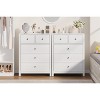 Dresser for Bedroom, Tall 5 Drawer Dresser with Deep Drawers, Modern Wooden Double Chests of Drawers for Bedroom, Entryway, Hallway - 3 of 4