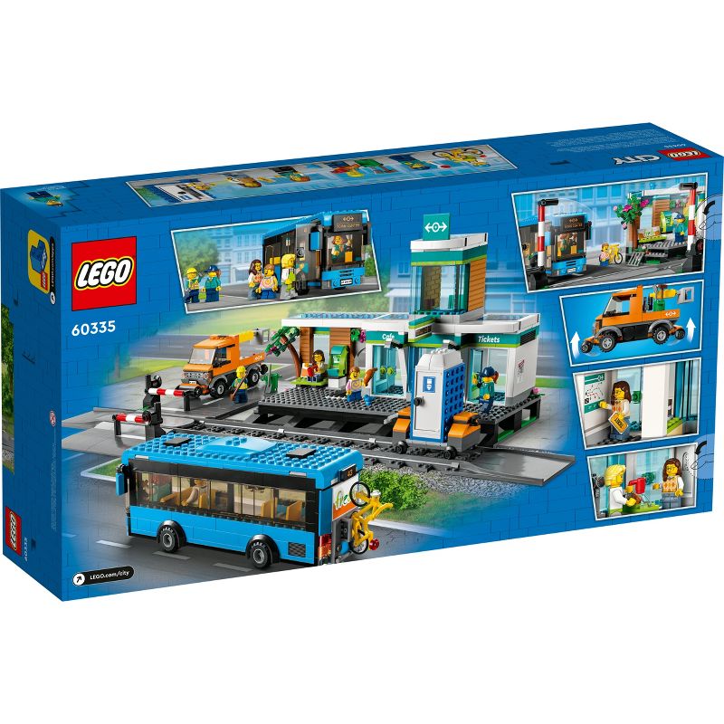 LEGO City Train Station Set with Toy Bus and Tracks 60335, 5 of 8