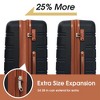 2 Piece Luggage Sets 24" Hardside Suitcase With 360° Spinner Wheels, 3 Digit TSA Lock, Hard Shell Suitcases Set With Duffle Bag For Men Women - 3 of 4