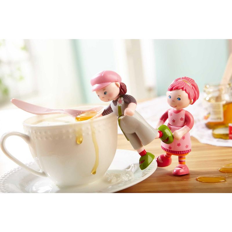 HABA Little Friends Lilli - 4" Dollhouse Toy Figure with Pink Hair, 4 of 13