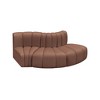 Meridian Furniture,Arc Cognac Vegan Leather Modular Sofa - 4 of 4