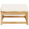 vidaXL Patio Footstool with Cushions Solid Wood Acacia - 4 of 4