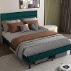 Sapphtopaz Modern Bed Frame with Tufted Headboard Upholstered Platform Bed with Underbed Storage for Bedroom,No Box Spring Needed - 3 of 4