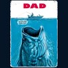 Adult Design By Humans Dad Needs a Bigger Bass Fishing Boat By MudgeStudios Sweatshirt - 2 of 2