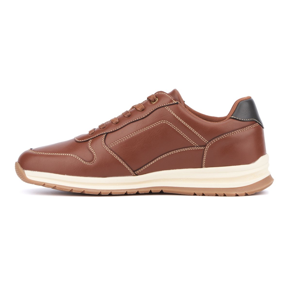 Мужские New York & Company Men's Haskel Low Top Sneakers - BROWN, 9.5 — фото 3