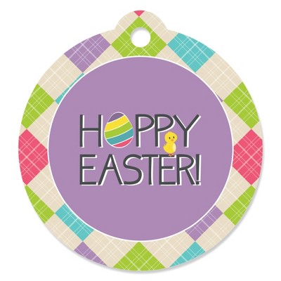 Big Dot of Happiness Hippity Hoppity - Easter Bunny Party Favor Gift Tags (Set of 20)