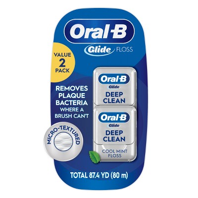 Oral-B Glide Pro-Health Deep Clean Dental Floss, Cool Mint - 2pk