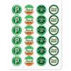 Big Dot of Happiness St. Patrick's Day - Assorted St. Paddy's Day Party Circle Sticker Labels - 24 Count - 2 of 4