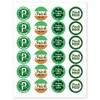 Big Dot of Happiness St. Patrick's Day - Assorted St. Paddy's Day Party Circle Sticker Labels - 24 Count - image 2 of 4