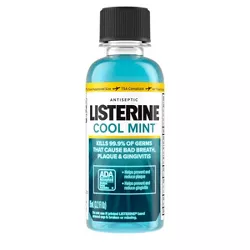 Listerine Cool Mint Antiseptic Mouthwash - Trial Size - 3.2 fl oz