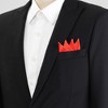 INSPIRE CHIC Men's Solid Triangles Pre-Folded Pocket Squares on Card - 4 of 4
