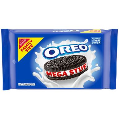 Oreo Mega Stuf Chocolate Sandwich Cookies Family Size - 17.6oz