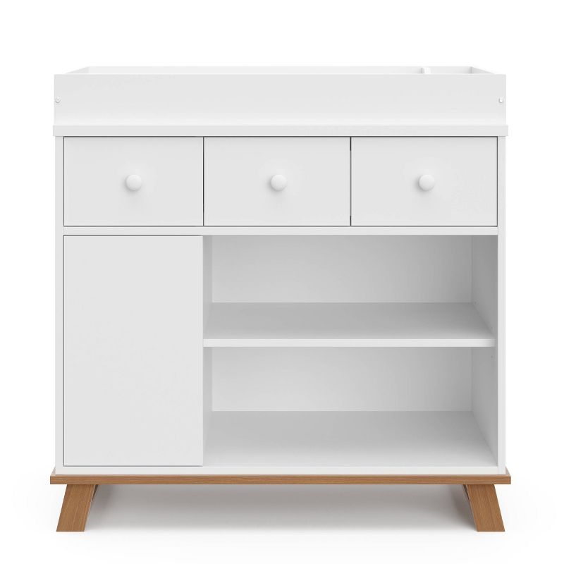 Storkcraft Modern 2 Drawer Dresser with Removable Changing Table Topper, 4 of 11