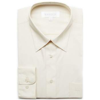 Classic Regular Fit Long Sleeve Point Collar Dress Shirt