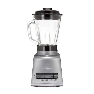 Proctor Silex 52oz Blender: 4-Speed Kitchen Smoothie Blender, Dishwasher-Safe, Charcoal Gray, 950W, Plastic