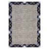 Modern Checkered Bordered Area Rug Machine Washable Rug Low Pile Throw Carpet Non Slip Non Shedding Floor Cover - 2 of 4