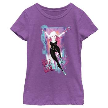 Girl's Spider-Man: Across the Spider-Verse Spider Gwen Poster T-Shirt