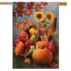 Briarwood Lane Fall Thanksgiving House Flag 40x28 For Outdoor Bountiful Cornucopia Autumn For Thanksgiving House Flag - 2 of 4