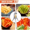 Commercial Vegetable Chopper Stainless Steel French Fry Cutter With 3 Type Blades - 4 of 4