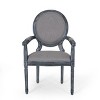 Set of 2 Judith French Country Wood Upholstered Dining Chairs - Christopher Knight Home - 3 of 4