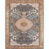 Unique Loom Outdoor Traditional Area Rug (Navy Blue and Light Pink) - 3 of 4