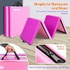 Matladin 8' Folding Gymnastics Gym Exercise Aerobics Mat, 8ft x 2ft x 2in PU Leather Tumbling Mats with Hook & Loop Fastener - 4 of 4